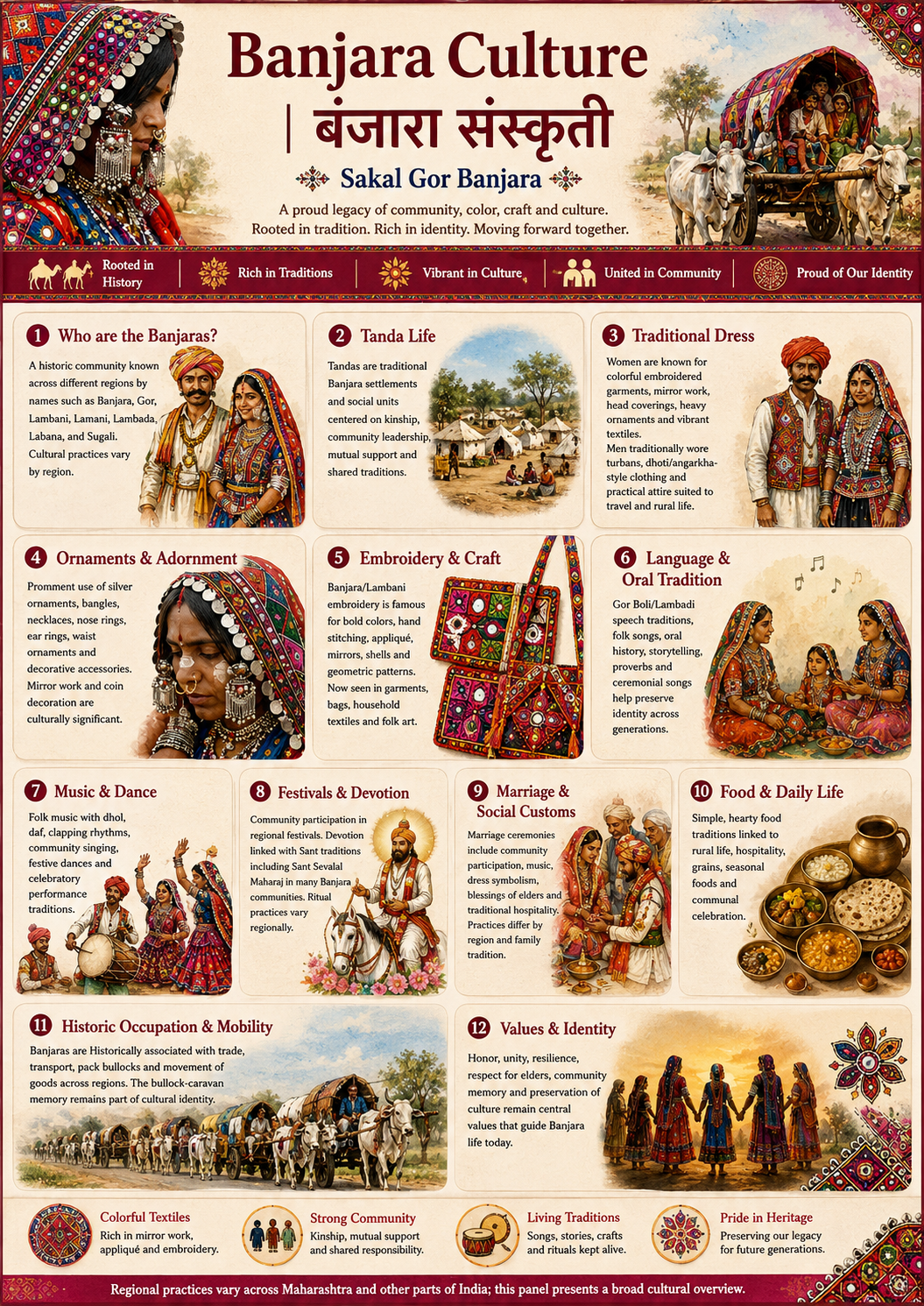 Banjara culture infographic