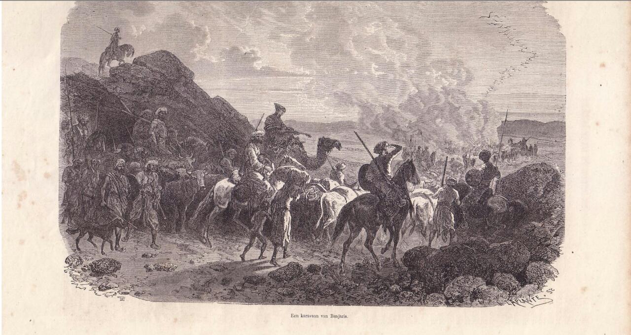 Historical caravan engraving reference
