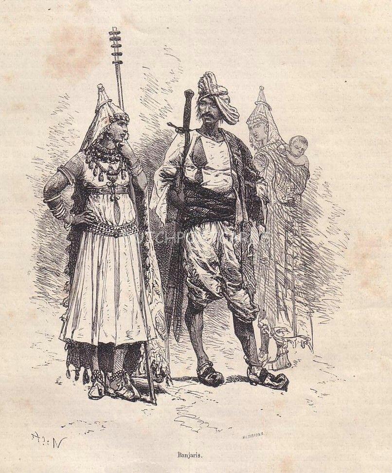 Historical “Banjaris” illustration reference